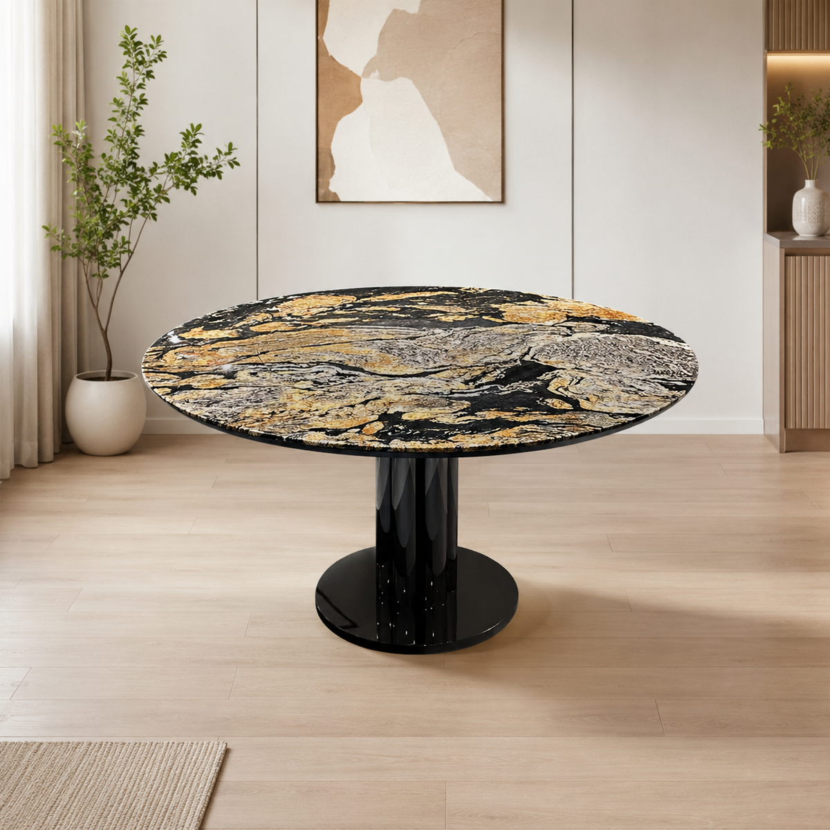 Livorno Round Luxury Stone Dining Table