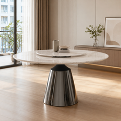Carmen Round Luxury Stone Dining Table