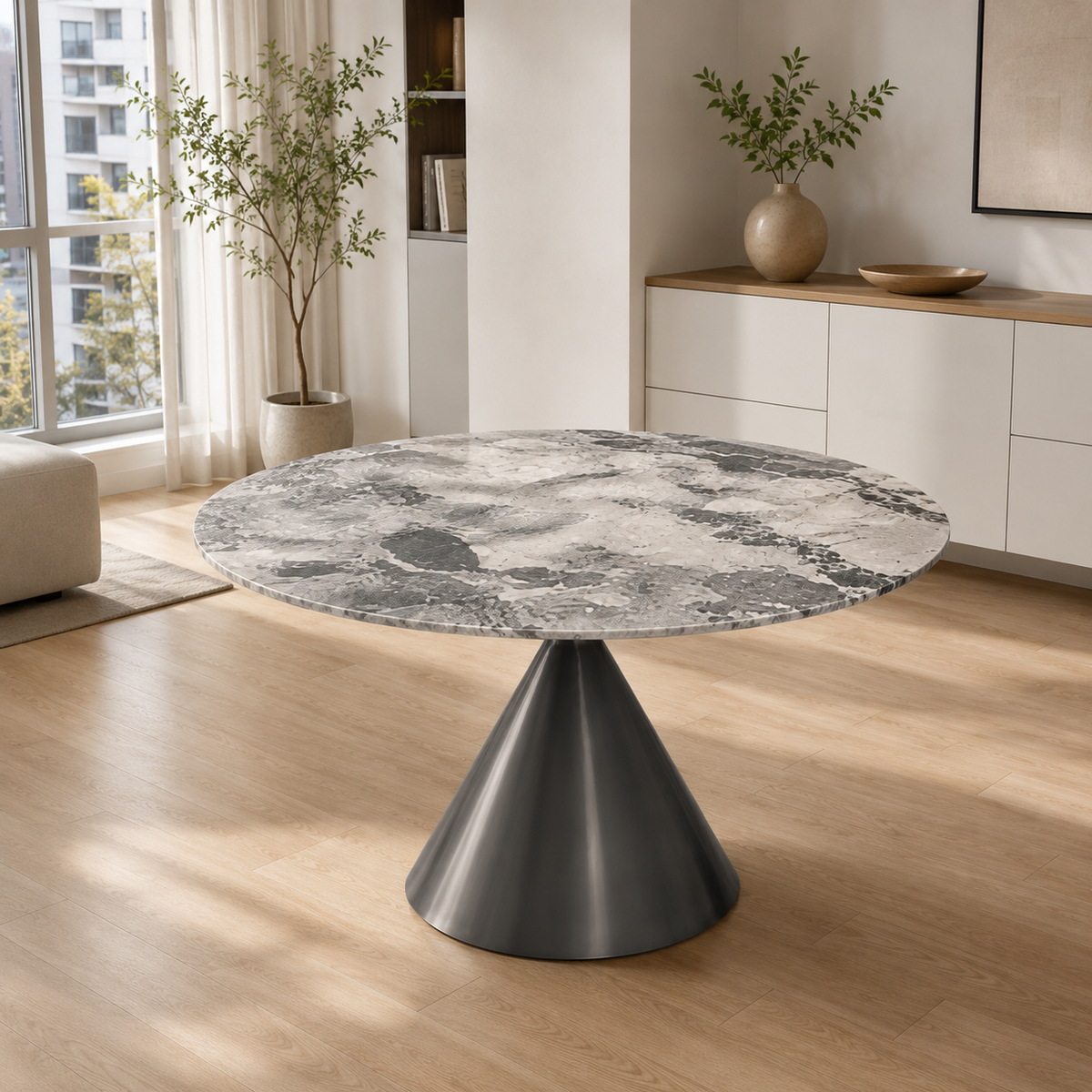 Clara Round Luxury Stone Dining Table