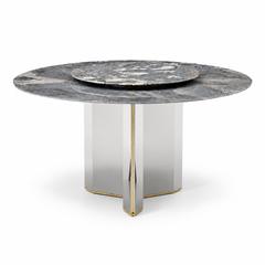 Lucita Round Luxury Stone Dining Table