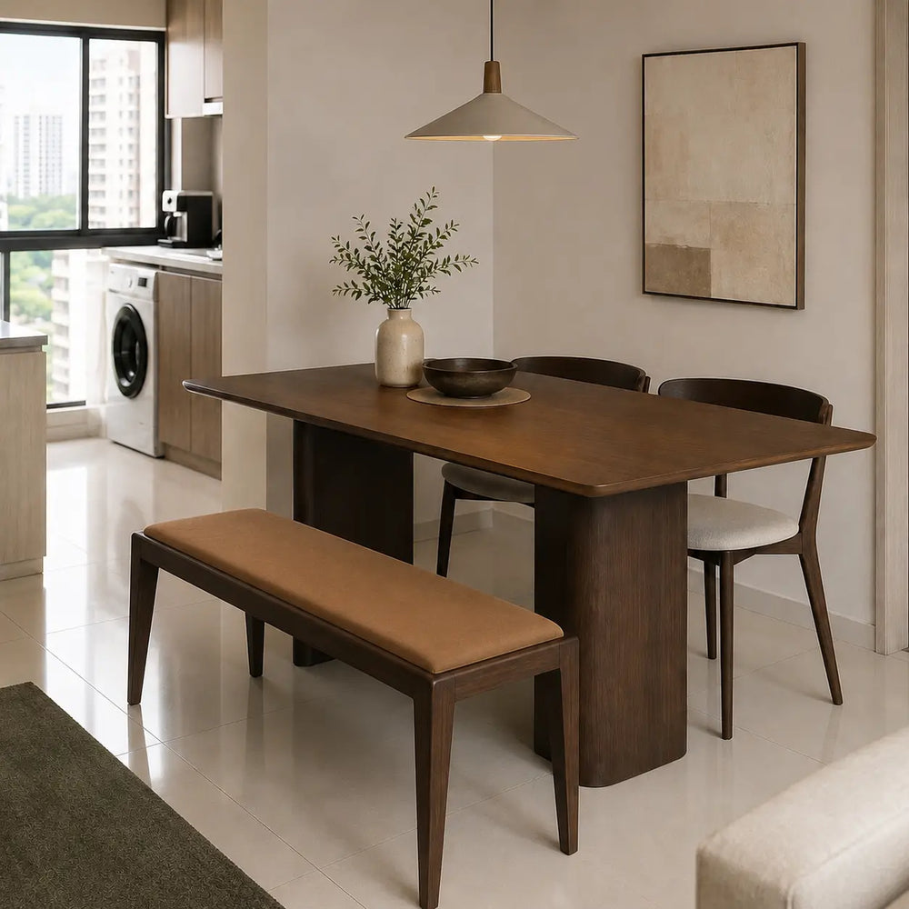 Mirello Wooden Dining Bench BKJ