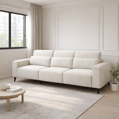 Shoalis Fabric Adjustable Backrest Sofa (Pet Friendly & Easy Clean)