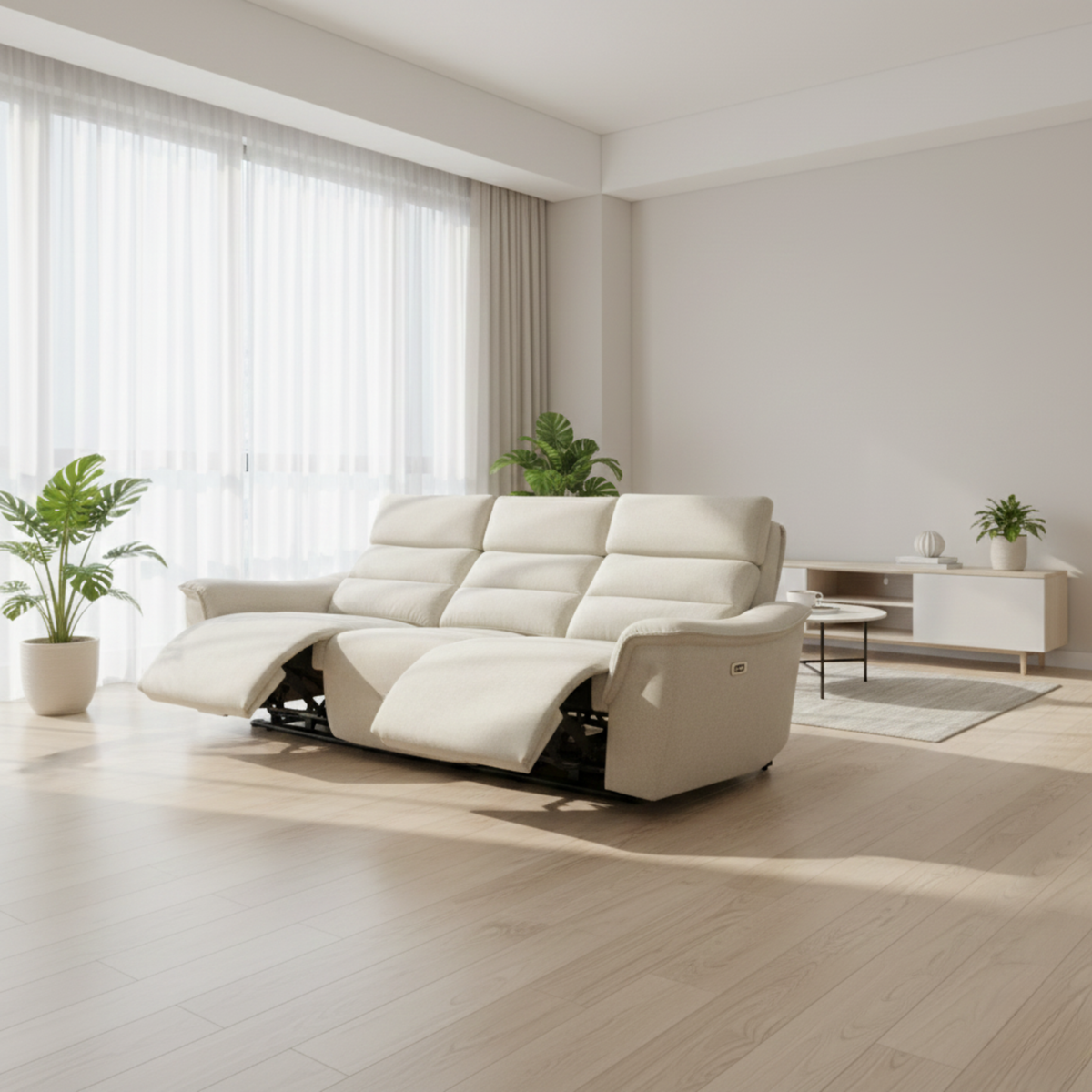 Avira Fabric Recliner Sofa (Pet Friendly & Easy Clean)