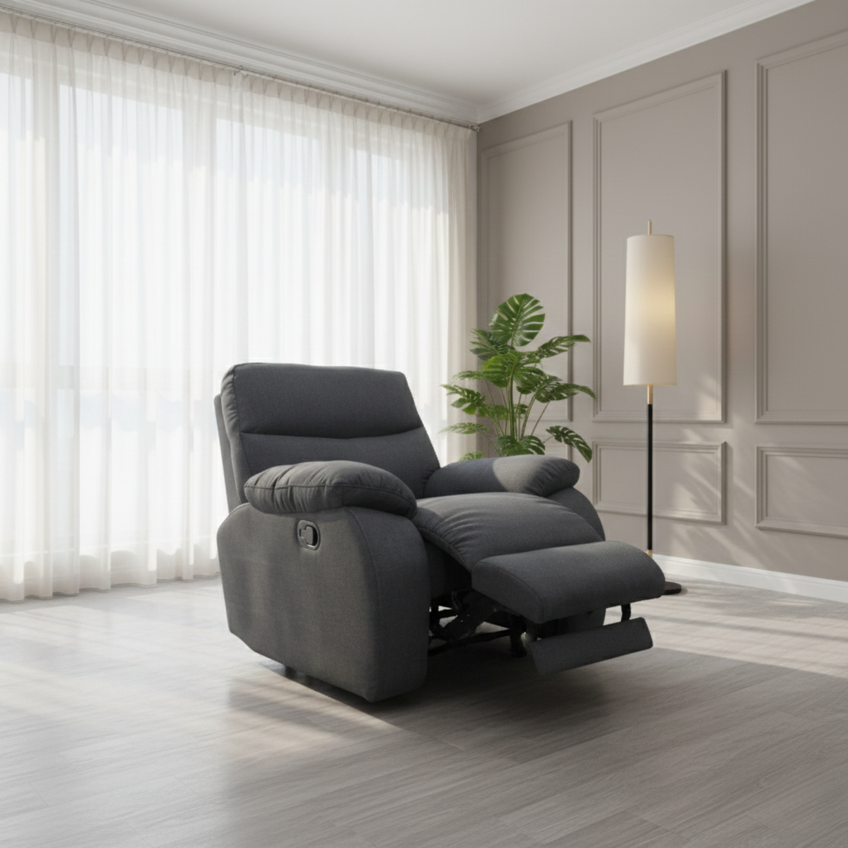 Cynric Fabric Recliner Sofa (Pet Friendly & Easy Clean)