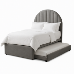 Rondo Fabric Trundle Bed (Velvet & Water Repellent)