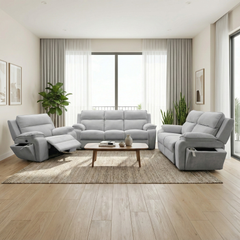 Belric Fabric Recliner Sofa (Pet Friendly & Easy Clean)