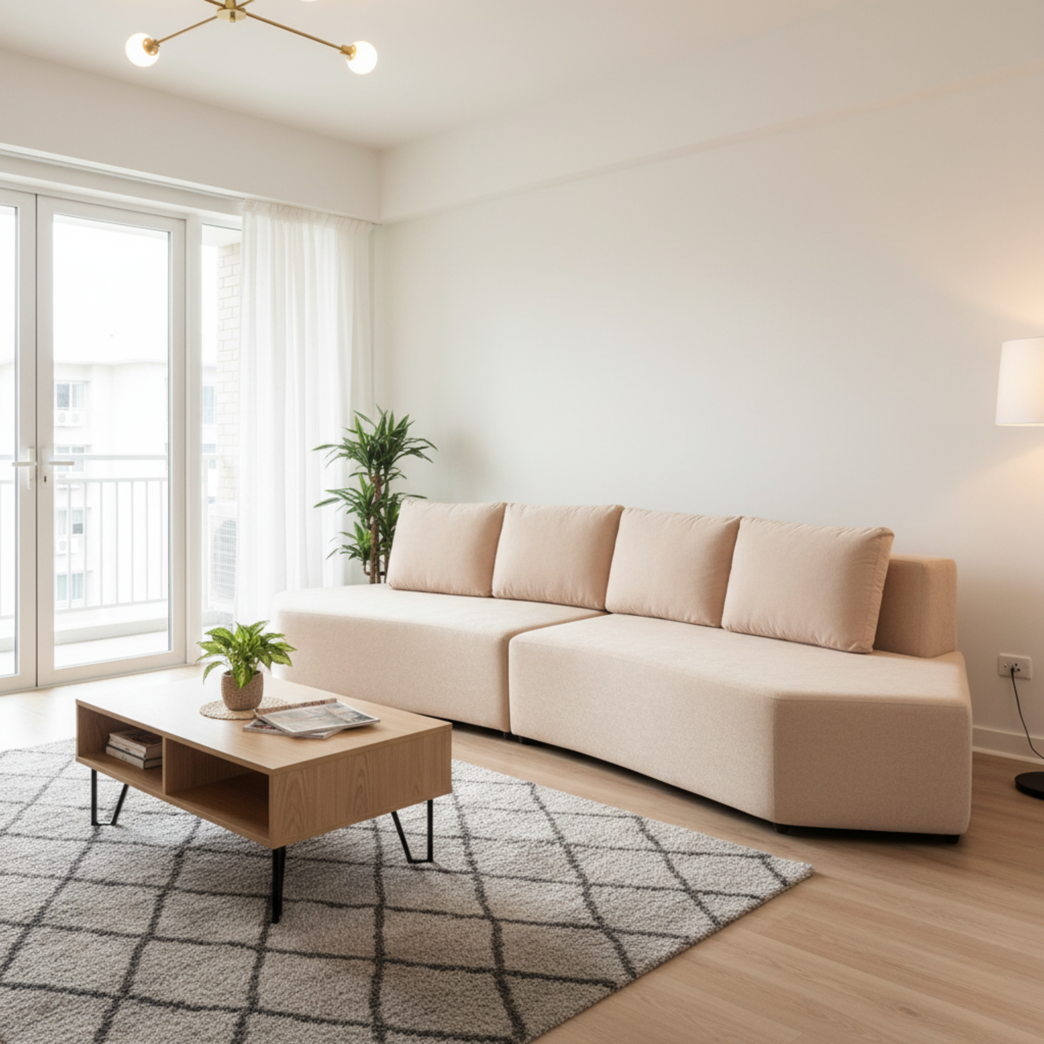 Taviel Fabric Sectional Sofa (Pet Friendly & Easy Clean)