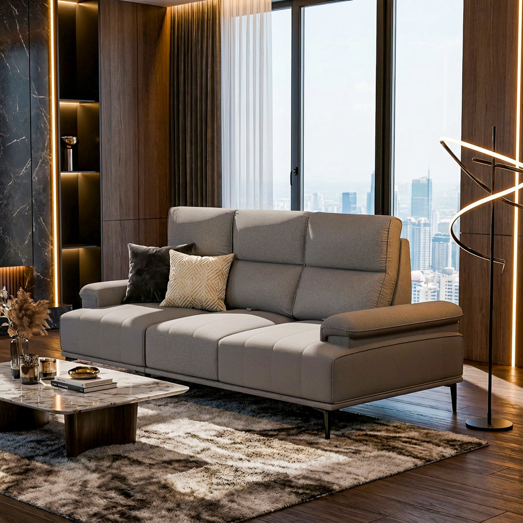 Orrian Fabric Adjustable Backrest Sofa (Pet Friendly & Easy Clean)