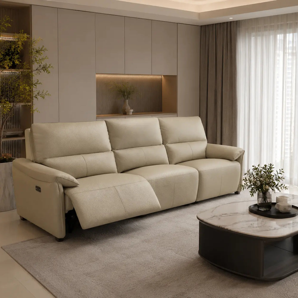 Sorvane Genuine Leather Recliner Sofa MB
