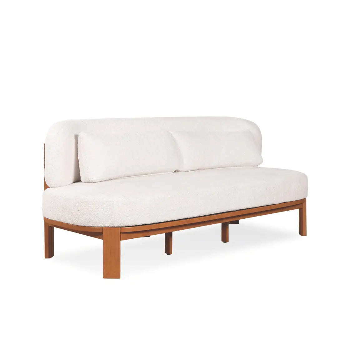 Heston Fabric Wooden Sofa