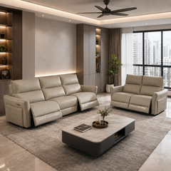 Ravique Genuine Leather Recliner Sofa MB