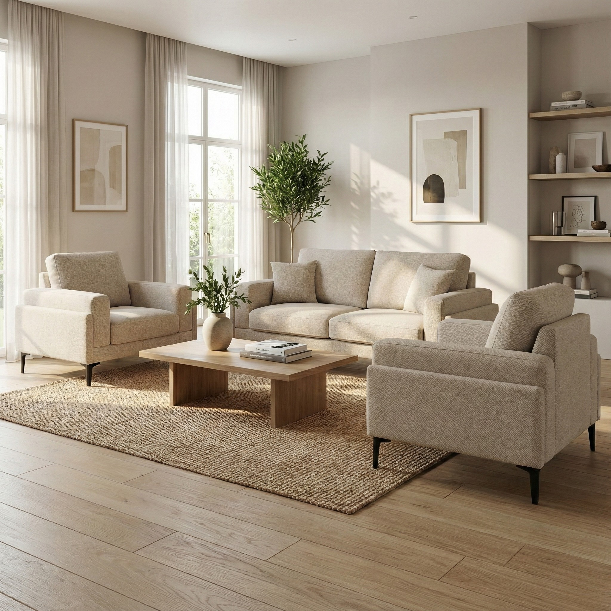 Auren Fabric Sofa (Pet Friendly & Easy Clean)