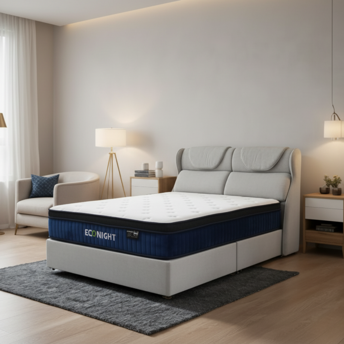 Belladonna Fabric Bed Frame (Pet Friendly & Easy Clean)