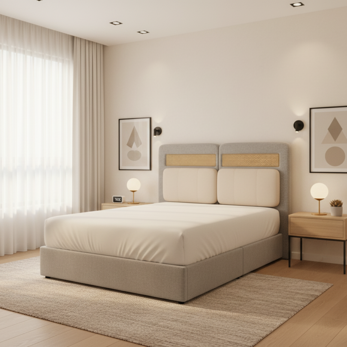 Axial Fabric Bed Frame (Pet Friendly & Easy Clean)