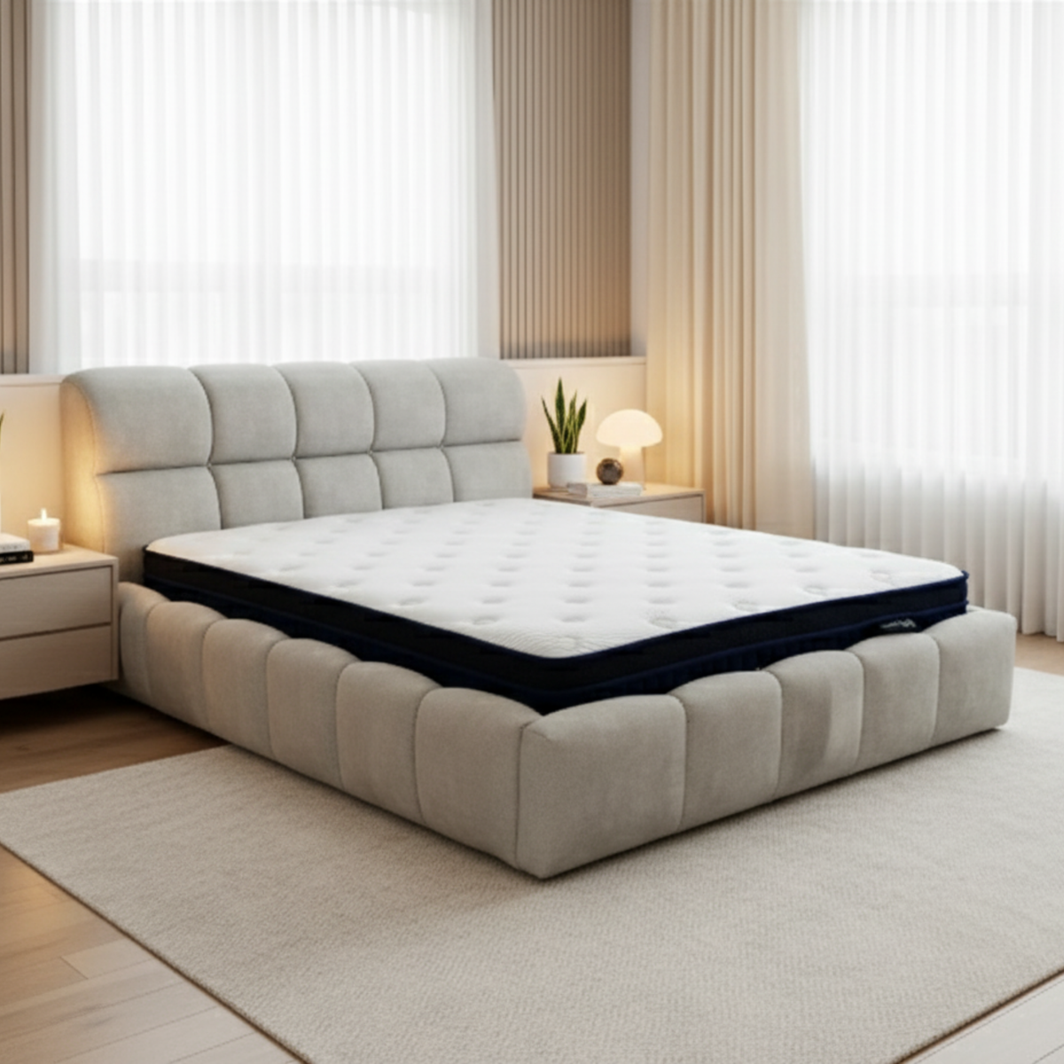 Vivace Fabric Bed Frame (Pet Friendly & Easy Clean)