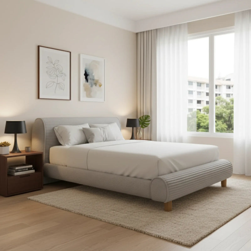 Zento Fabric Bed Frame (Pet Friendly & Easy Clean) - Esteller