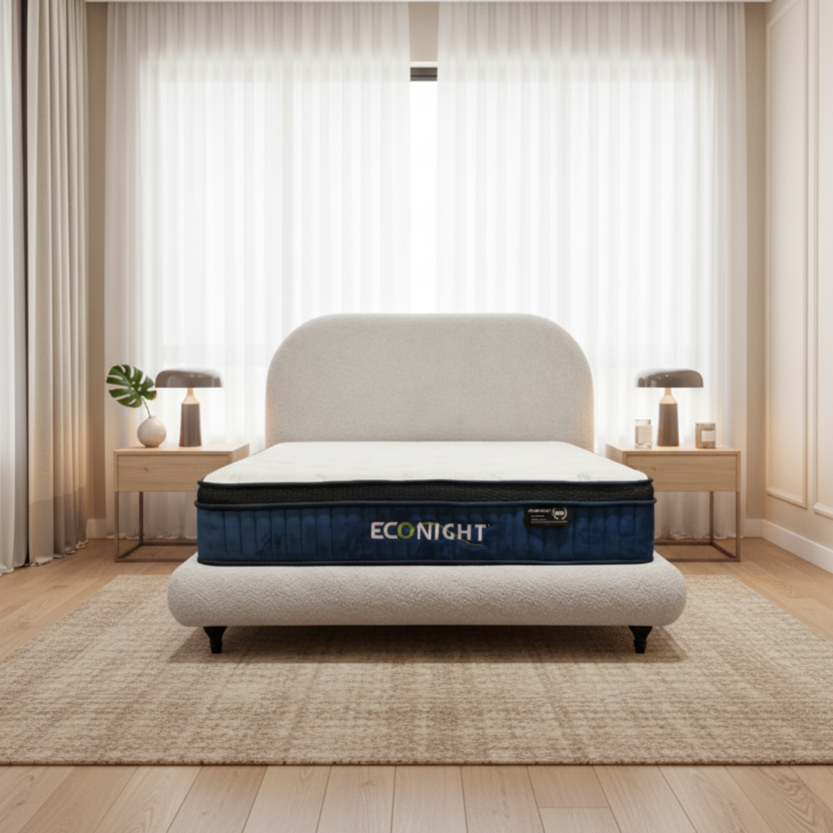 Morven Fabric Bed Frame (Pet Friendly & Easy Clean)