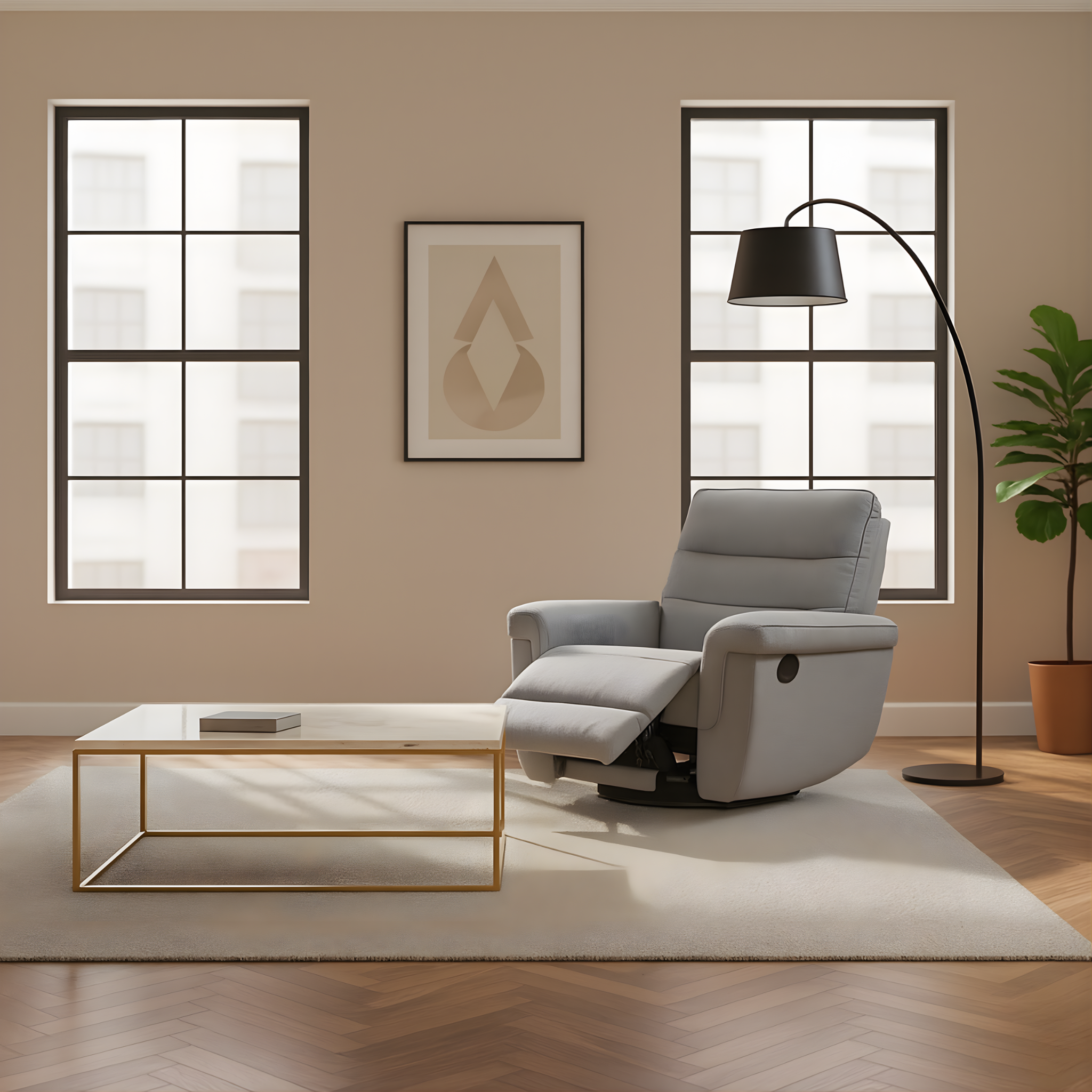 Fynric Fabric Recliner Sofa (Pet Friendly & Easy Clean)