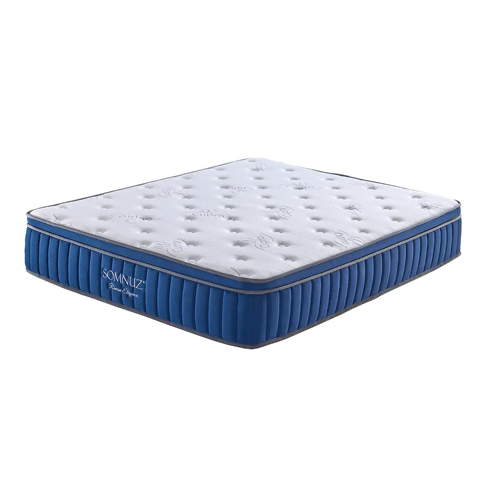 Somnuz® Roman Elegance 12 Inch Individual Pocketed Spring Mattress Somnuz