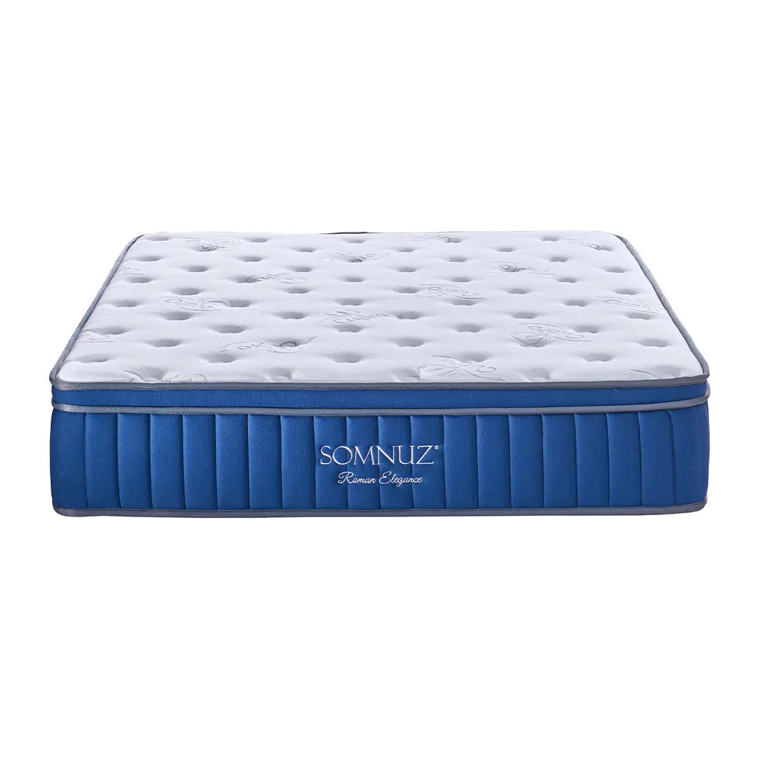 Somnuz® Roman Elegance 12 Inch Individual Pocketed Spring Mattress Somnuz