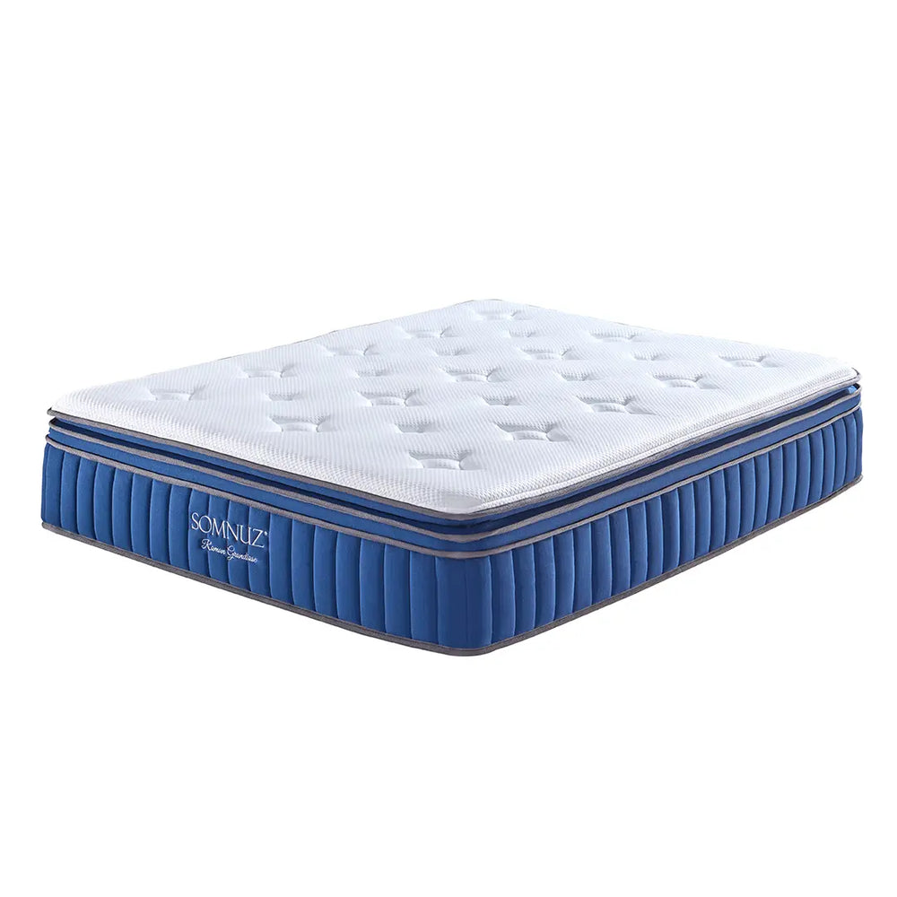 Somnuz® Roman Grandiose 14 Inch Individual Pocketed Spring Cooling Mattress Somnuz