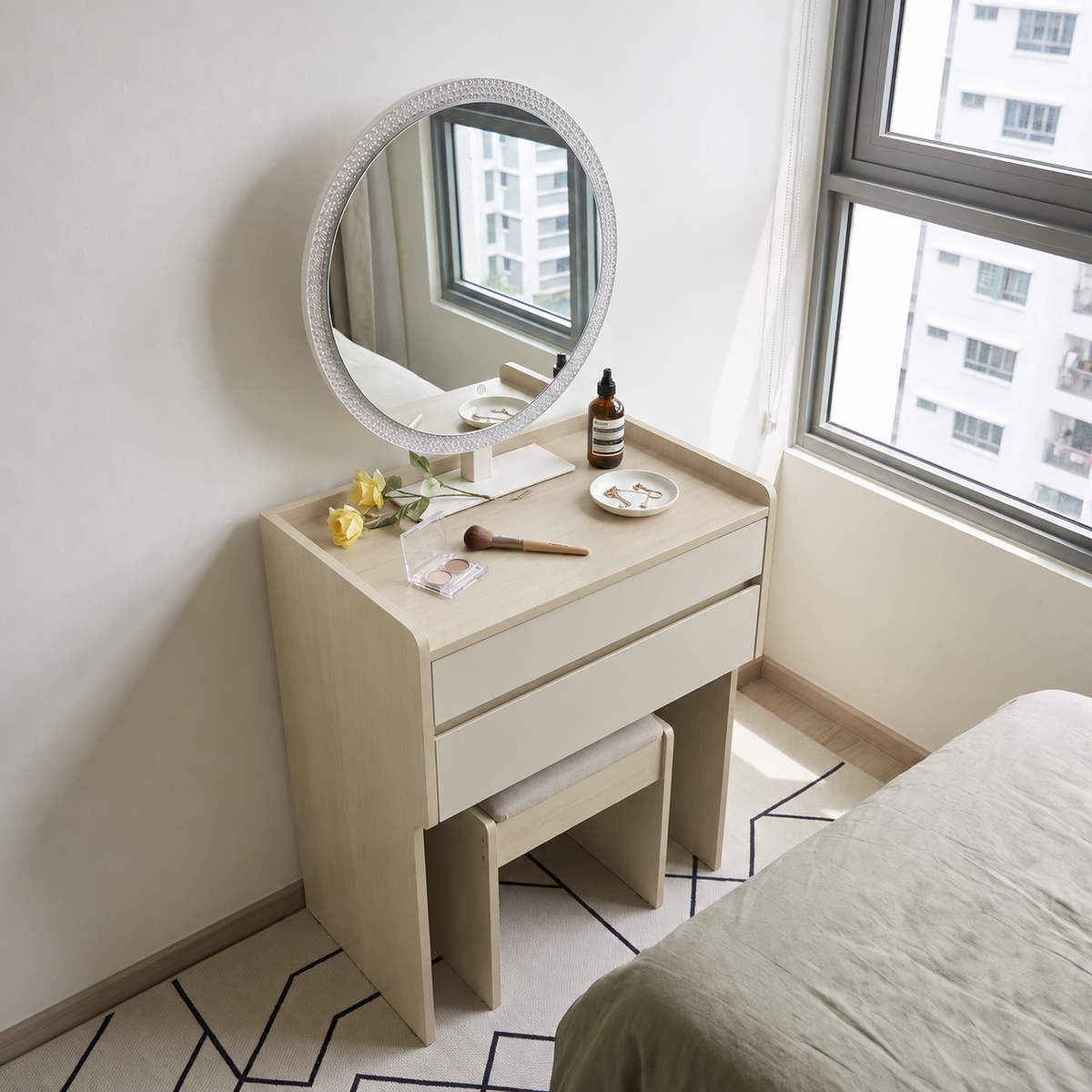 Evanto Dressing Table with Mirror