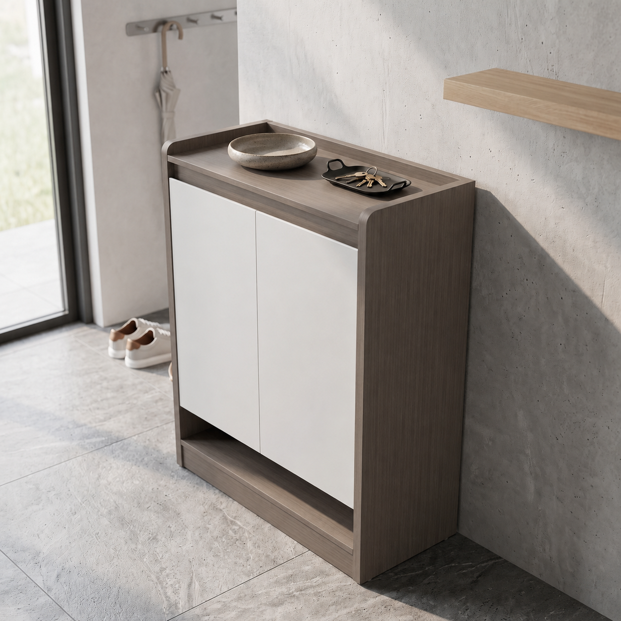 Galeria 2 Door Shoe Cabinet