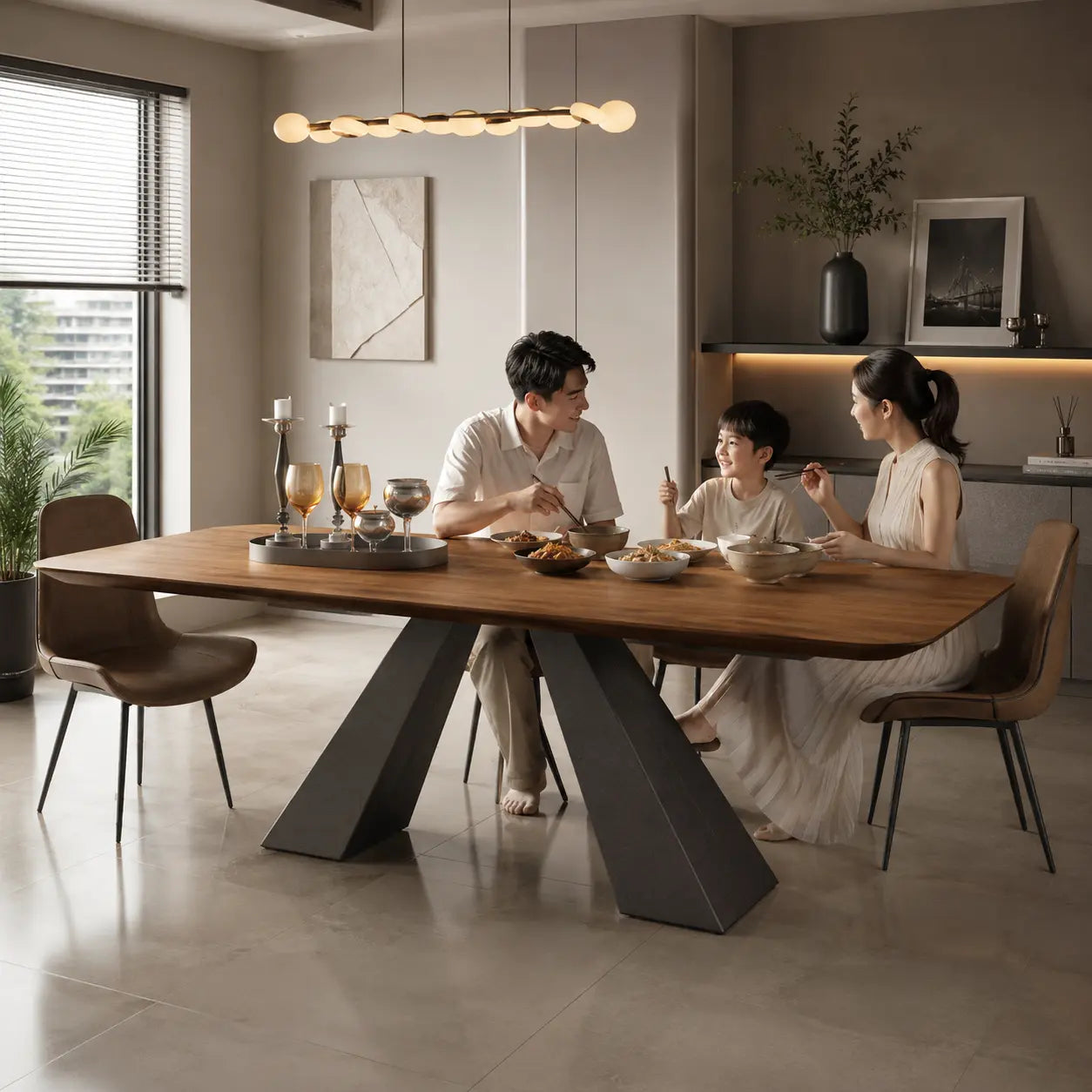 Ravina Wooden Dining Table BKJ
