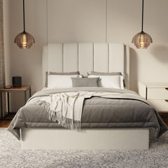Asteron Fabric Drawer Bed Frame (Water Repellent & Pet friendly) by Somnuz