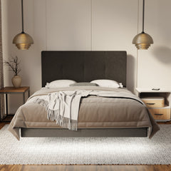 Lyra Fabric Floating Bed Frame (Water Repellent, Pet Friendly & LED) SSE
