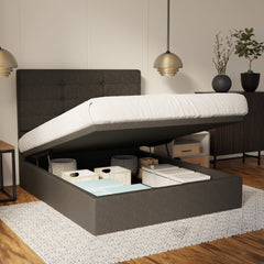 Kaelen Fabric Storage Bed Frame (Water Repellent & Pet Friendly) By Somnuz SSE