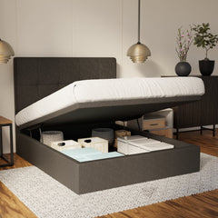 Marlowe Fabric Storage Bed Frame (Water Repellent & Pet Friendly) SSE