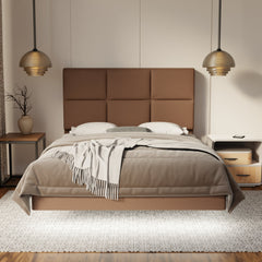 Caspian Fabric Floating Bed Frame (Water Repellent, Pet Friendly & LED) SSE