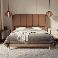 Brinley Fabric Bed Frame (Water Repellent & Pet friendly) by Somnuz