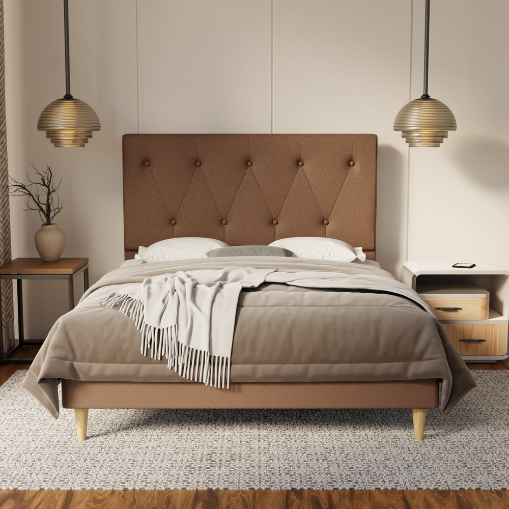 Valen Fabric Bed Frame (Water Repellent & Pet friendly) SSE