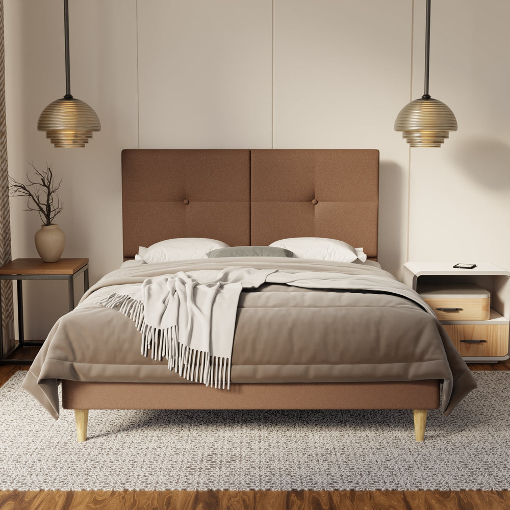 Rylan Fabric Bed Frame (Water Repellent & Pet friendly) By Somnuz SSE