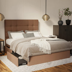 Elara Fabric Drawer Bed Frame (Water Repellent & Pet friendly) SSE