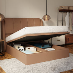 Brinley Fabric Storage Bed Frame (Water Repellent & Pet Friendly) by Somnuz