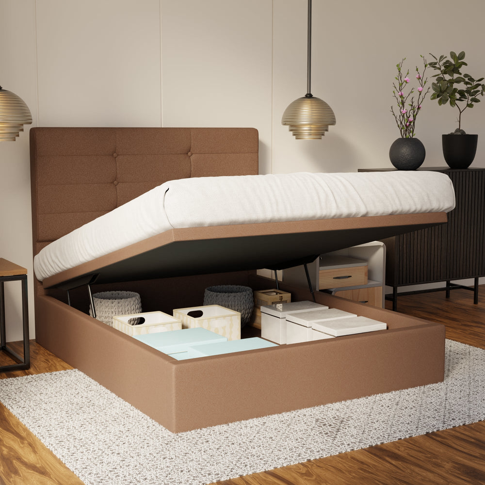 Kaelen Fabric Storage Bed Frame (Water Repellent & Pet Friendly) By Somnuz SSE