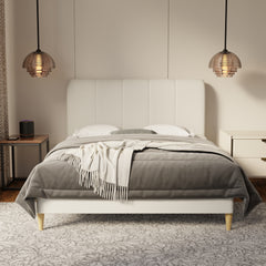 Caldrin Fabric Bed Frame (Water Repellent & Pet friendly) by Somnuz