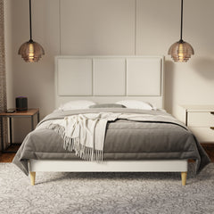 Velmira Fabric Bed Frame (Water Repellent & Pet friendly) by Somnuz