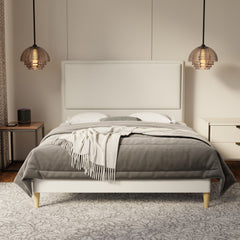 Shiro Fabric Bed Frame (Water Repellent & Pet friendly) by Somnuz