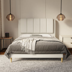 Asteron Fabric Bed Frame (Water Repellent & Pet friendly) by Somnuz