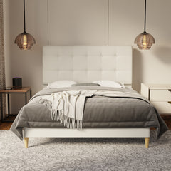 Endora Fabric Bed Frame (Water Repellent & Pet friendly) by Somnuz