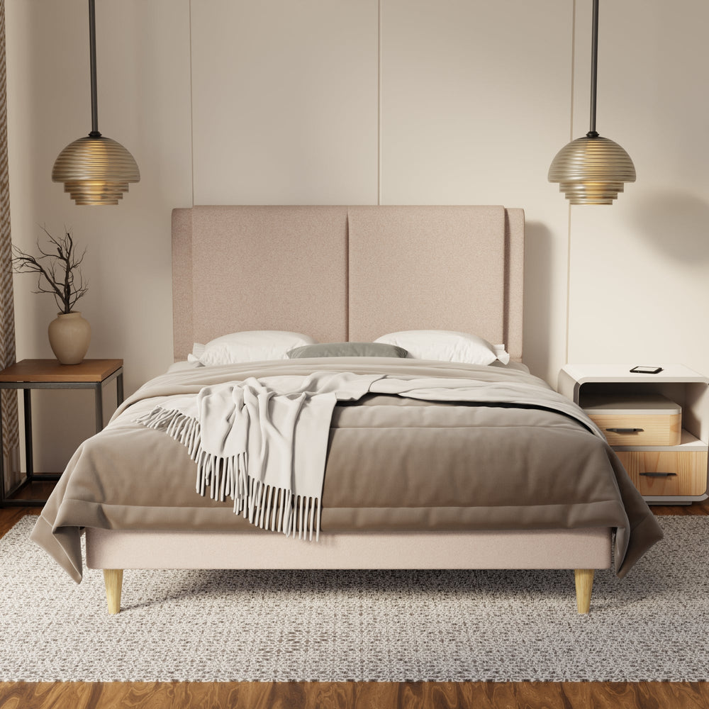 Vance Fabric Bed Frame (Water Repellent & Pet friendly) By Somnuz SSE
