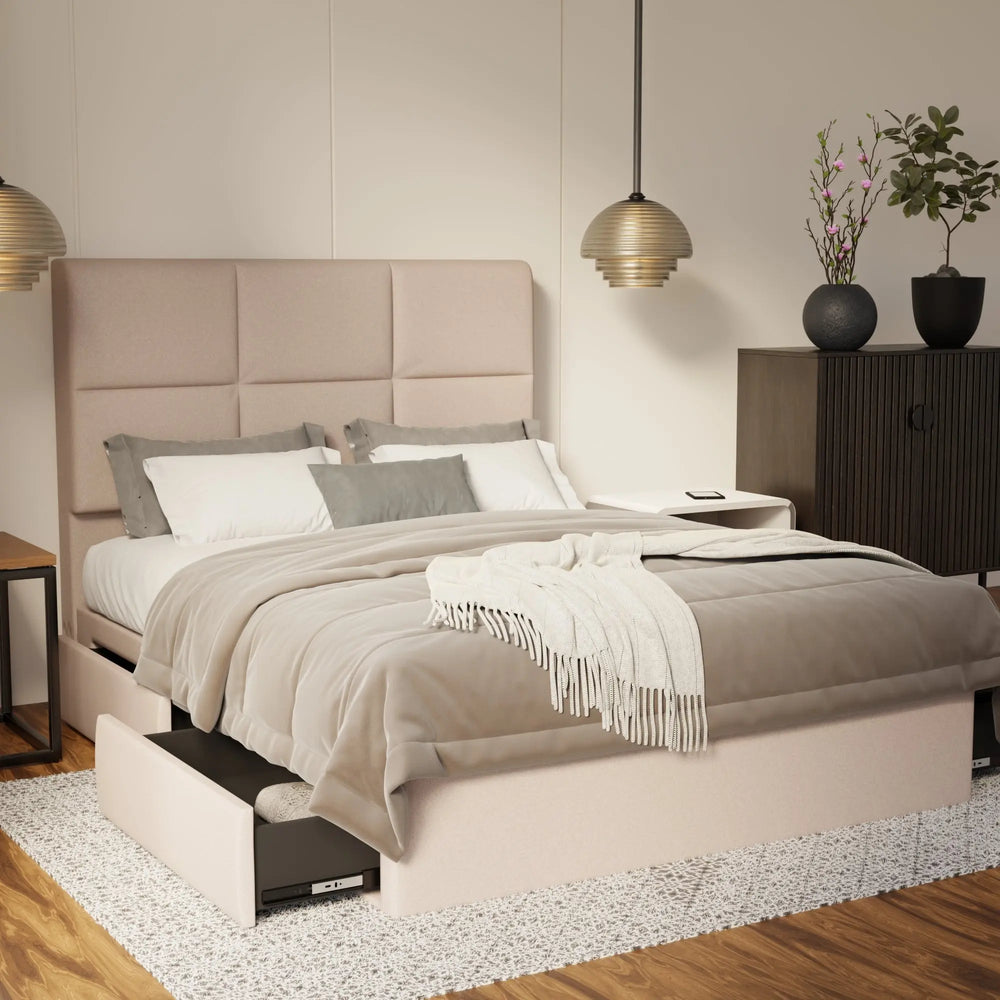 Caspian Fabric Drawer Bed Frame (Water Repellent & Pet friendly) SSE