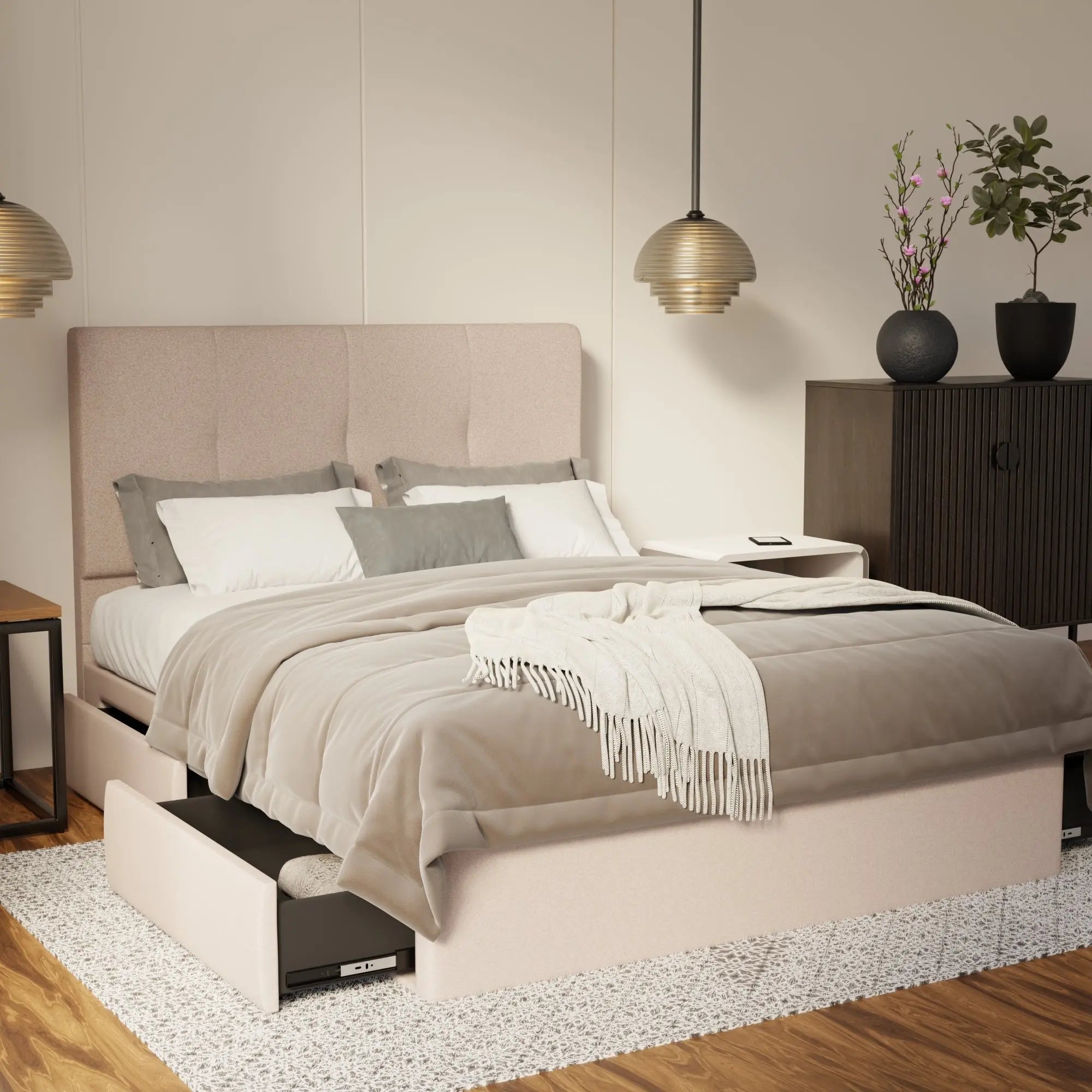Lyra Fabric Drawer Bed Frame (Water Repellent & Pet Friendly) SSE