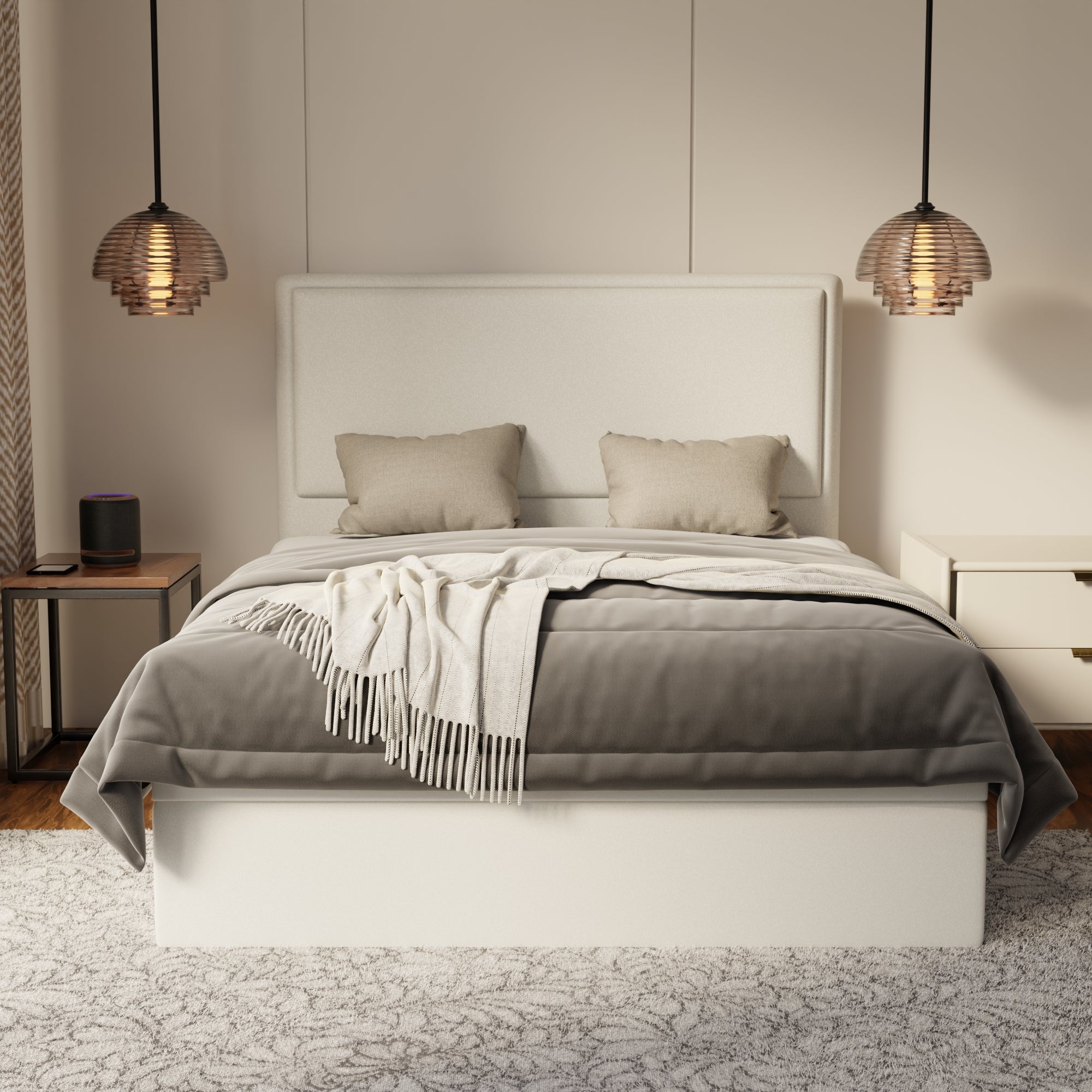 Shiro Fabric Storage Bed Frame (Water Repellent & Pet Friendly) by Somnuz