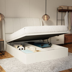 Brinley Fabric Storage Bed Frame (Water Repellent & Pet Friendly) by Somnuz