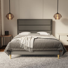 Zorvain Fabric Bed Frame (Water Repellent & Pet friendly) by Somnuz